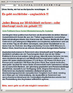 Asyllügen und andere strategische Unwahrheiten: Im Internet als Erfahrungsberichte getarnt und an Leichtgläubige verbreitet.