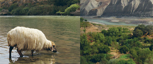 Tigris-Tal nahe der Ortschaft Ilisu.