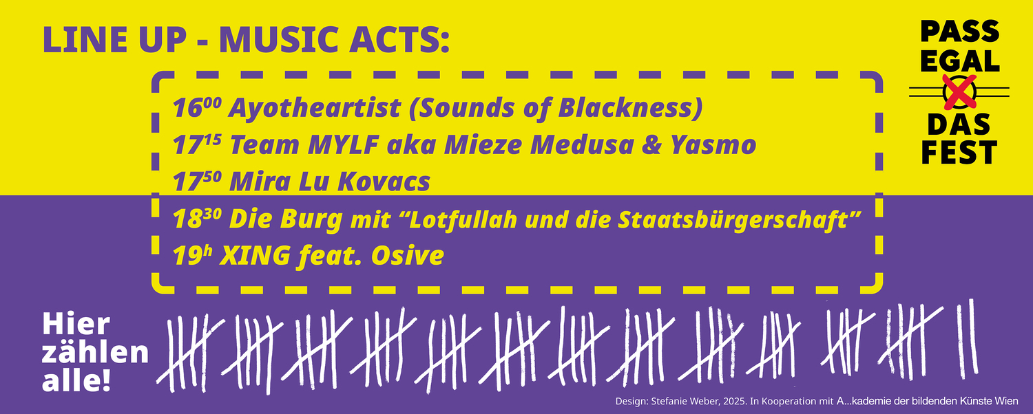 Pass Egal - das Fest, am 23. April 2025, 15 bis 20 Uhr am Yppenplatz im 16. Bezirk